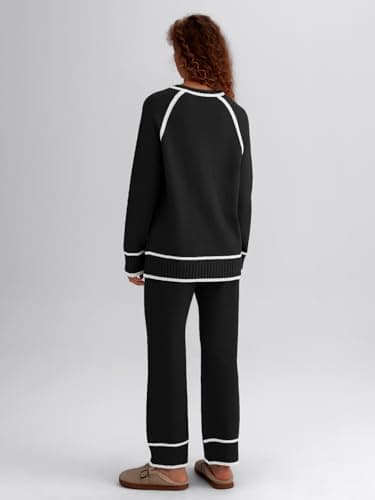 LILLUSORY Women's Matching Knit Lounge Sweater Set
