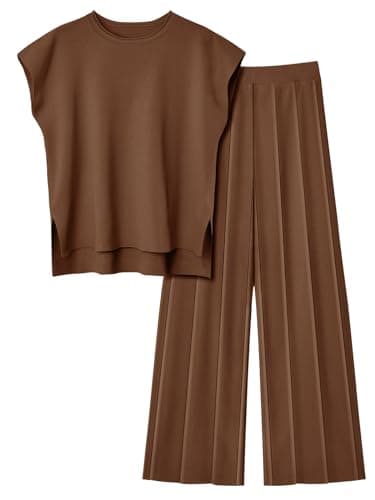 LILLUSORY Women's 2 Piece Spring Knit Tracksuit for Summer 2025