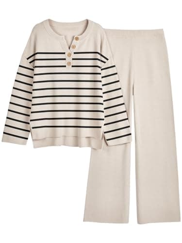 LILLUSORY Women's Oversized Slouchy 2-Piece Knit Lounge Set