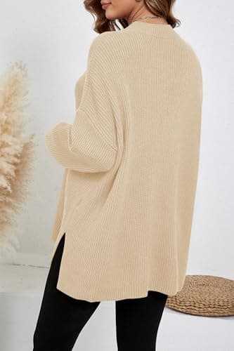 Zyyfly Women's Batwing Long Sleeve Oversized Sweater Tops