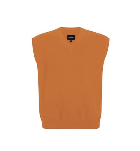Krumba Men's Plus Size Oversized Sweater Vest V-Neck