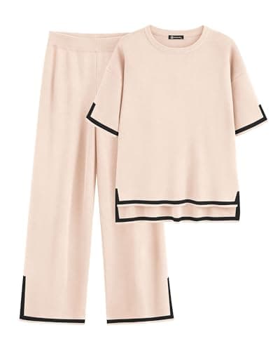 PrettyGarden Women's 2025 Spring Summer Matching Sweater Knit Outfits