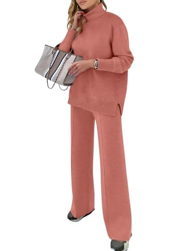 ANRABESS Women's 2-Piece Fall Lounge Sweater Set