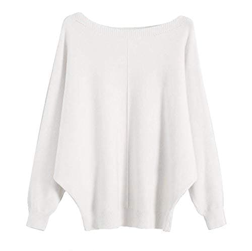 GABERLY Women's Boat Neck Batwing Dolman Knit Sweaters & Pullovers