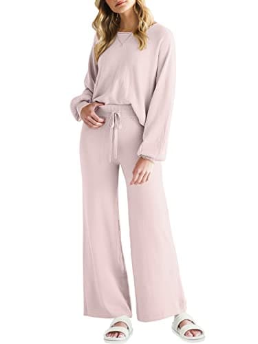 ANRABESS Women's Two Piece Sweater Sets 2024 Fall Knit Sweatsuits