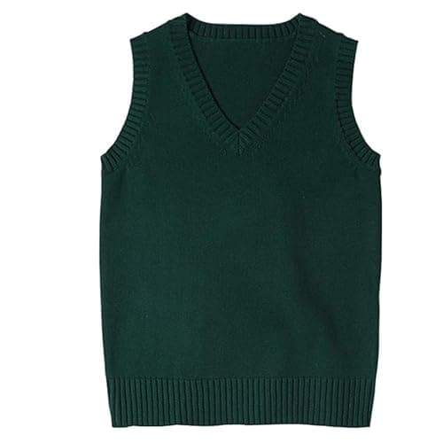 ZUEVI Women's Classic V-Neck Sleeveless Knit Vest