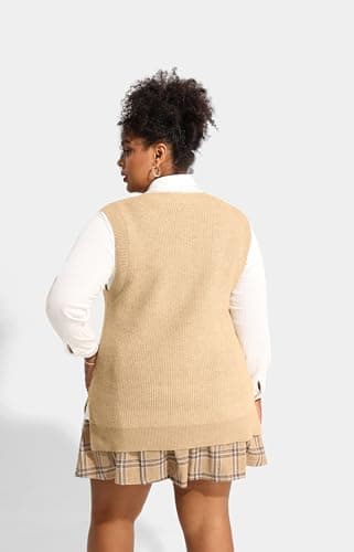 TIYOMI Plus Size Knitted Tank Tops XL-5XL