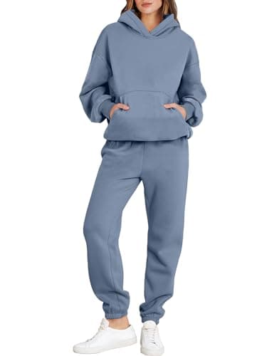 ANRABESS Women's Y2K Oversized Hoodie & Jogger Set Fall Lounge Sweatsuit