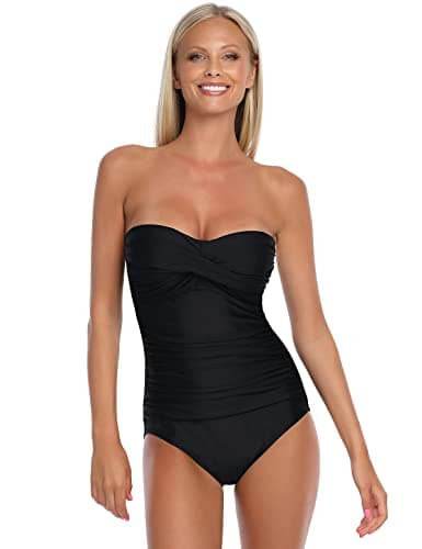 RELLECIGA Women's Strapless Swimsuit