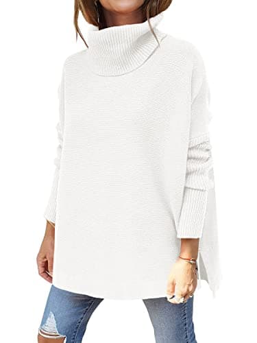 ANRABESS Women's Oversized Turtleneck Batwing Sweater Tops - Casual Fall 2024 Outfits