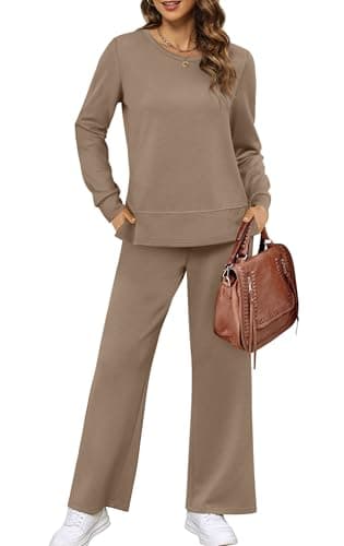 XIEERDUO Women's Wide Leg Tracksuit - Casual Fall Outfits S-3XL