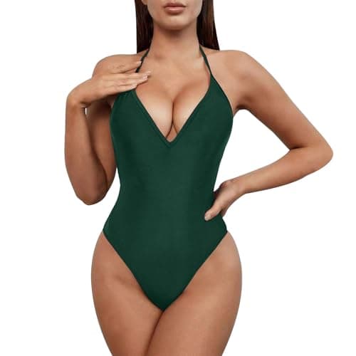 Women's Sexy Racerback Bathing Suit Slimming Swimsuit