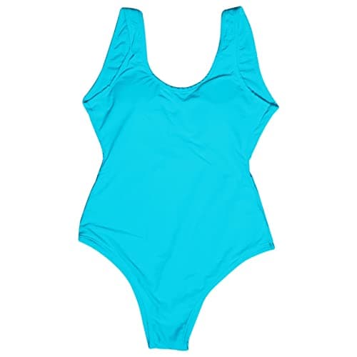 Slimming Women's Round Neck Yoga Swimsuit One Piece Fitness Bathing Suit