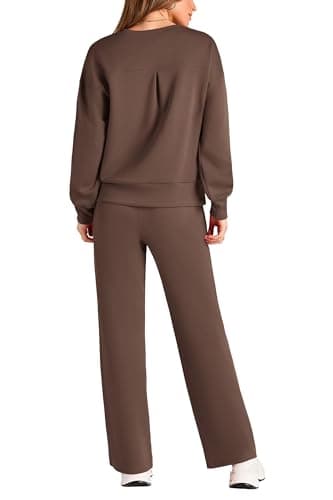 PRETTYGARDEN Women's 2025 Winter Long Sleeve Pullover & Pants Lounge Set