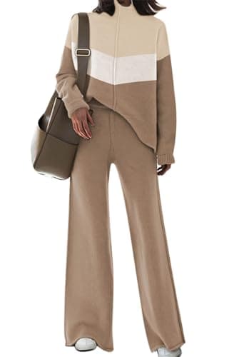 Women's 2-Piece Sweater and Wide Leg Pants Set