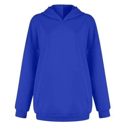 FlekmanArt Women's 2025 Long Sleeve Solid Sweatshirt Trends with Hoodies & Sweatpants