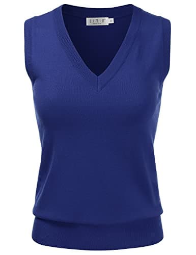 EIMIN Women's V-Neck Stretch Pullover Premium Sweater Vest Top (S-3X)