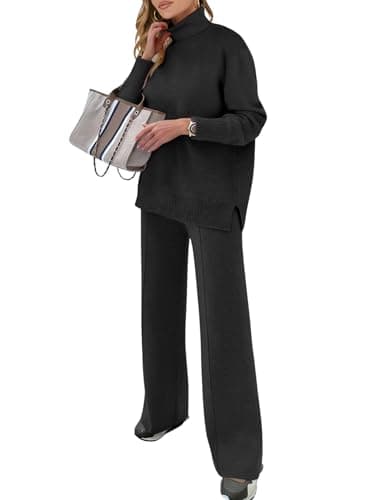 ANRABESS Women's 2-Piece Fall Lounge Sweater Set