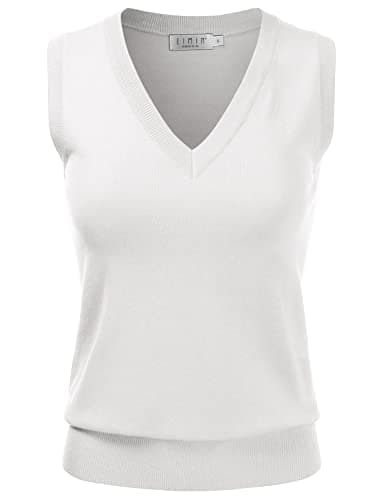 EIMIN Women's V-Neck Stretch Pullover Premium Sweater Vest Top (S-3X)