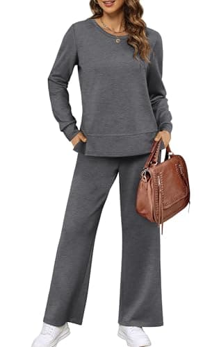 XIEERDUO Women's Wide Leg Tracksuit - Casual Fall Outfits S-3XL