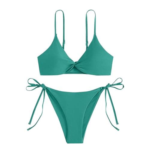 Cethrio Plus Size Sexy Backless Halter Bikini Sets