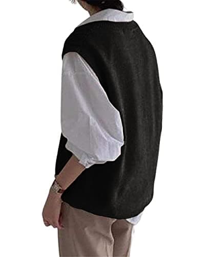 Juliet Holy Women's Oversized Sleeveless Loose Knit Sweater Vest