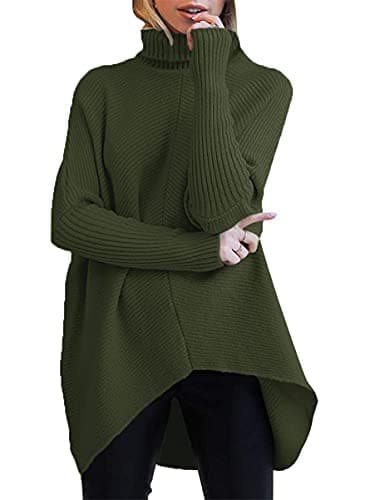 Oversized Turtleneck Batwing Sweater for Women - 2024 Fall Fashion