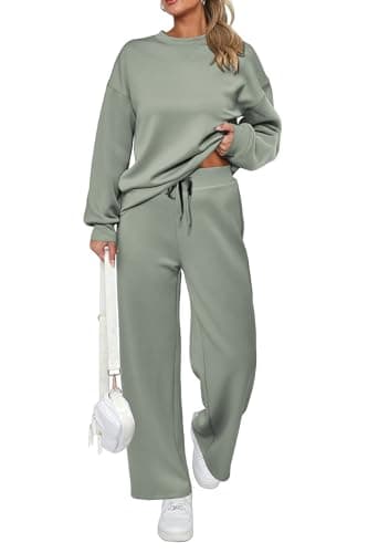 PRETTYGARDEN Women's 2025 Winter Long Sleeve Pullover & Pants Lounge Set