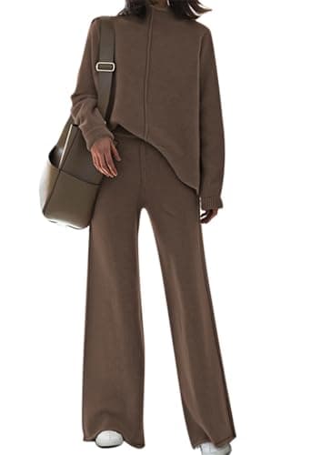 Women's 2-Piece Sweater and Wide Leg Pants Set