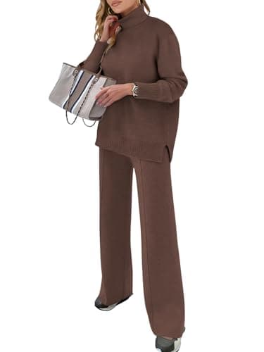ANRABESS Women's 2-Piece Fall Lounge Sweater Set