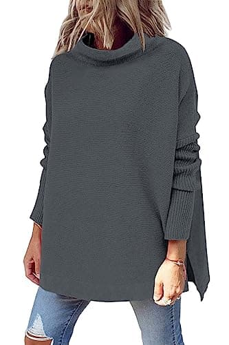 Women's Oversized Mock Turtleneck Sweater
