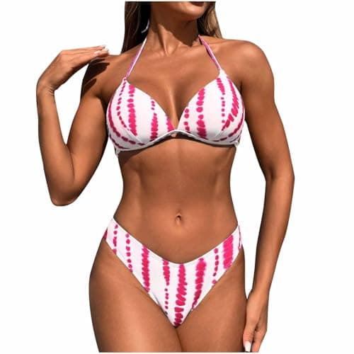 Cethrio Cheeky High-Waisted Bikini Set for Women