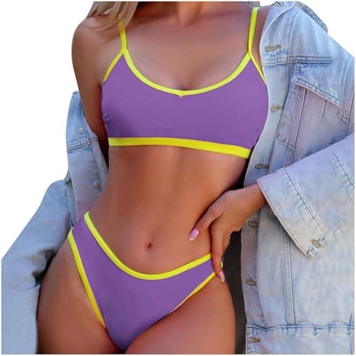 Cethrio High-Waisted Tummy Control Swimwear for Plus Size Women