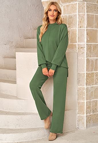 Linsery Women Knitted 2 Piece Sweater Sets
