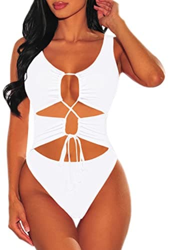 Sovoyontee Women's Cheeky One Piece Swim Suit