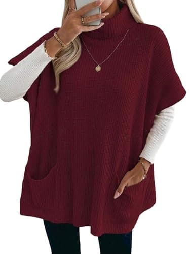 Oversized Turtleneck Sweater Dress for Women by ZAFUL