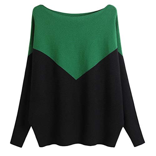 GABERLY Women's Boat Neck Batwing Dolman Knit Sweaters & Pullovers