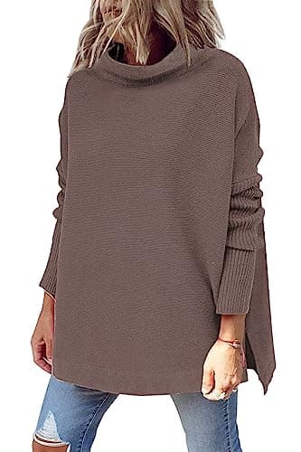 Women's Oversized Mock Turtleneck Sweater