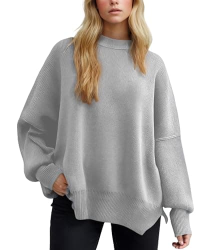 Simier Fariry 2024 Women's Oversized Batwing Knit Sweater Pullover Legging Tunic
