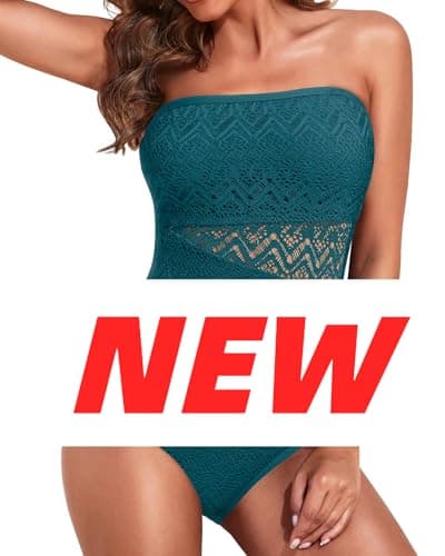 Sexy Women's Mesh One Piece Strapless Swimsuit