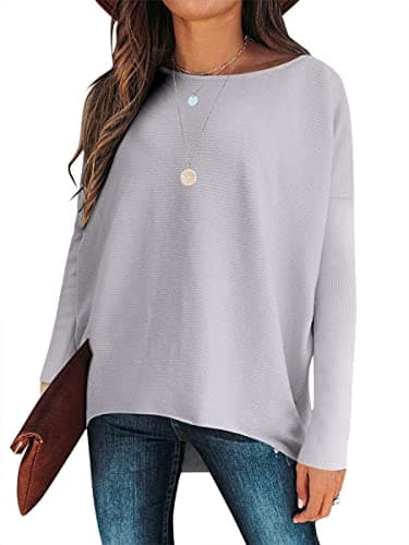Caracilia Women's Oversized Fall Batwing Knit Sweater