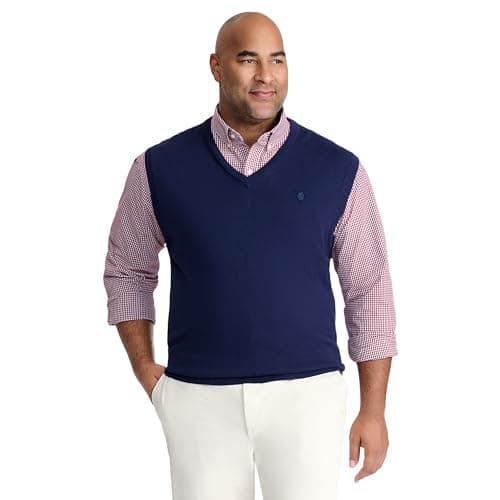 IZOD Men's Big and Tall Premium V-Neck Sweater Vest