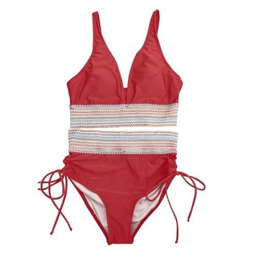 High-Waisted Tummy Control Color Block Bikini Sets Summer Swimwear