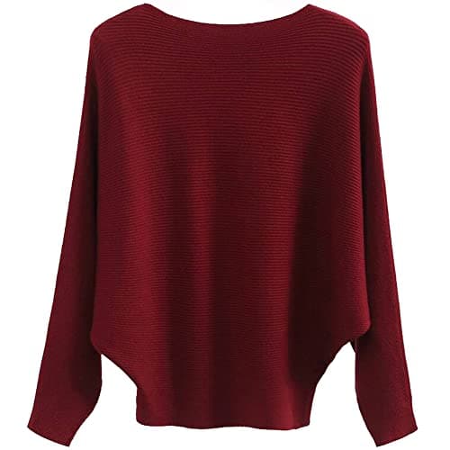 Women's Boat Neck Oversized Sweaters