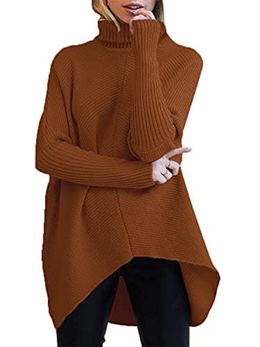 Oversized Turtleneck Batwing Sweater for Women - 2024 Fall Fashion