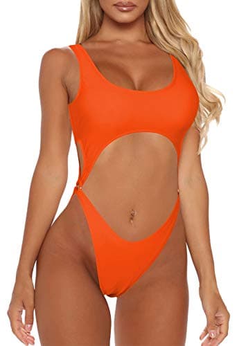 Women's High Cut One Piece Swimsuit