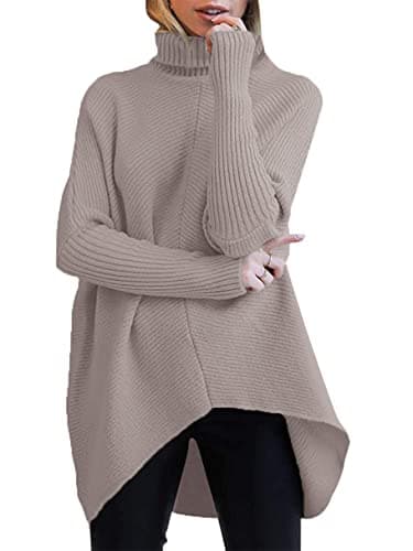 Oversized Turtleneck Batwing Sweater for Women - 2024 Fall Fashion
