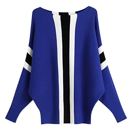 GABERLY Women's Boat Neck Batwing Dolman Knit Sweaters & Pullovers