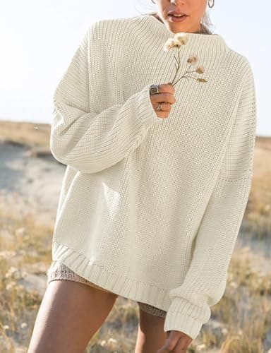 Women's Oversized Batwing Sleeve Sweater