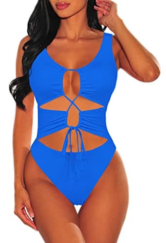 Sovoyontee Women's Cheeky One Piece Swim Suit